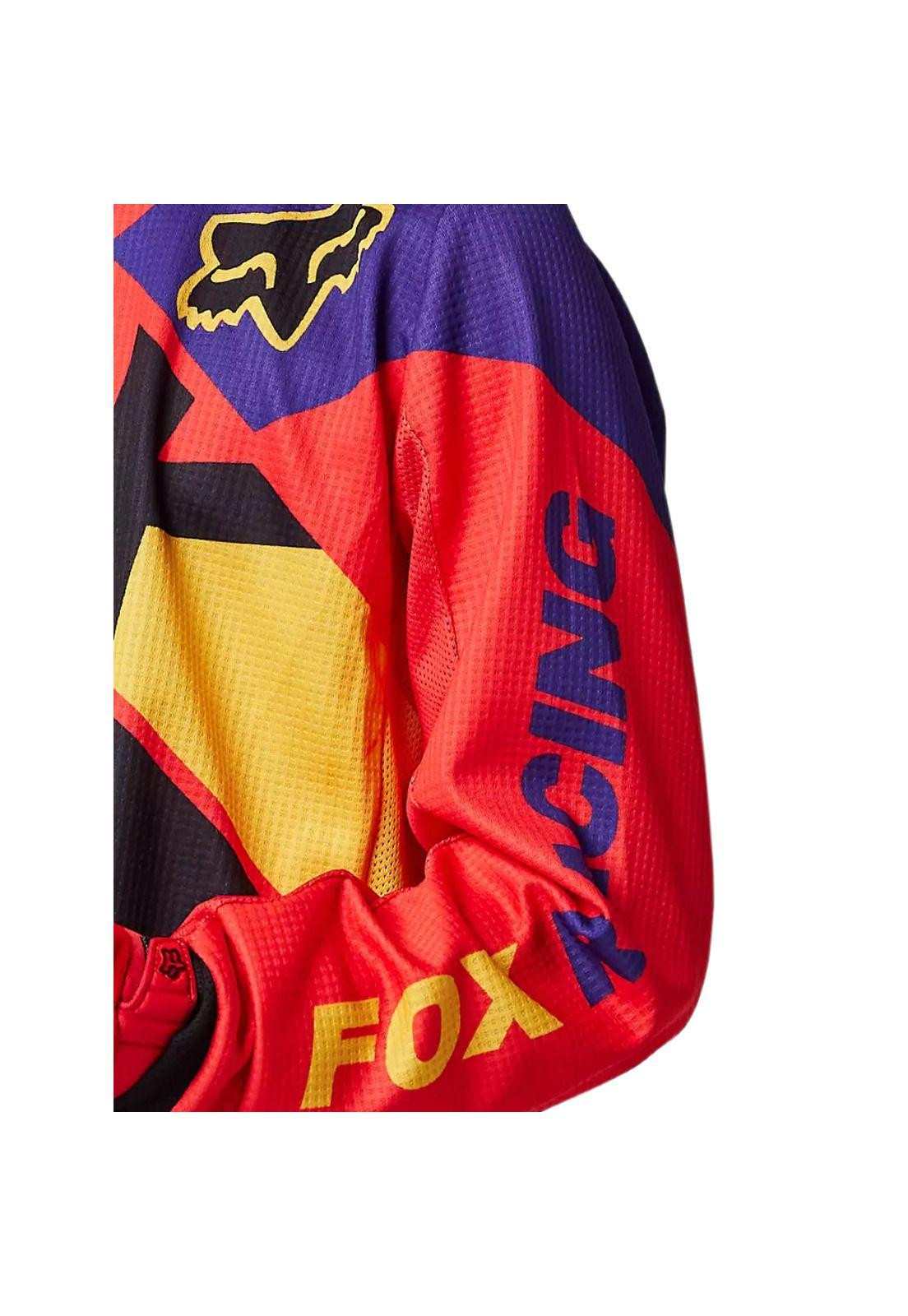 Polera Moto Niño 180 Xpozr Rojo Fox-3