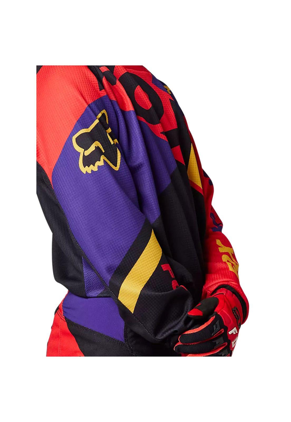 Polera Moto Niño 180 Xpozr Rojo Fox-4