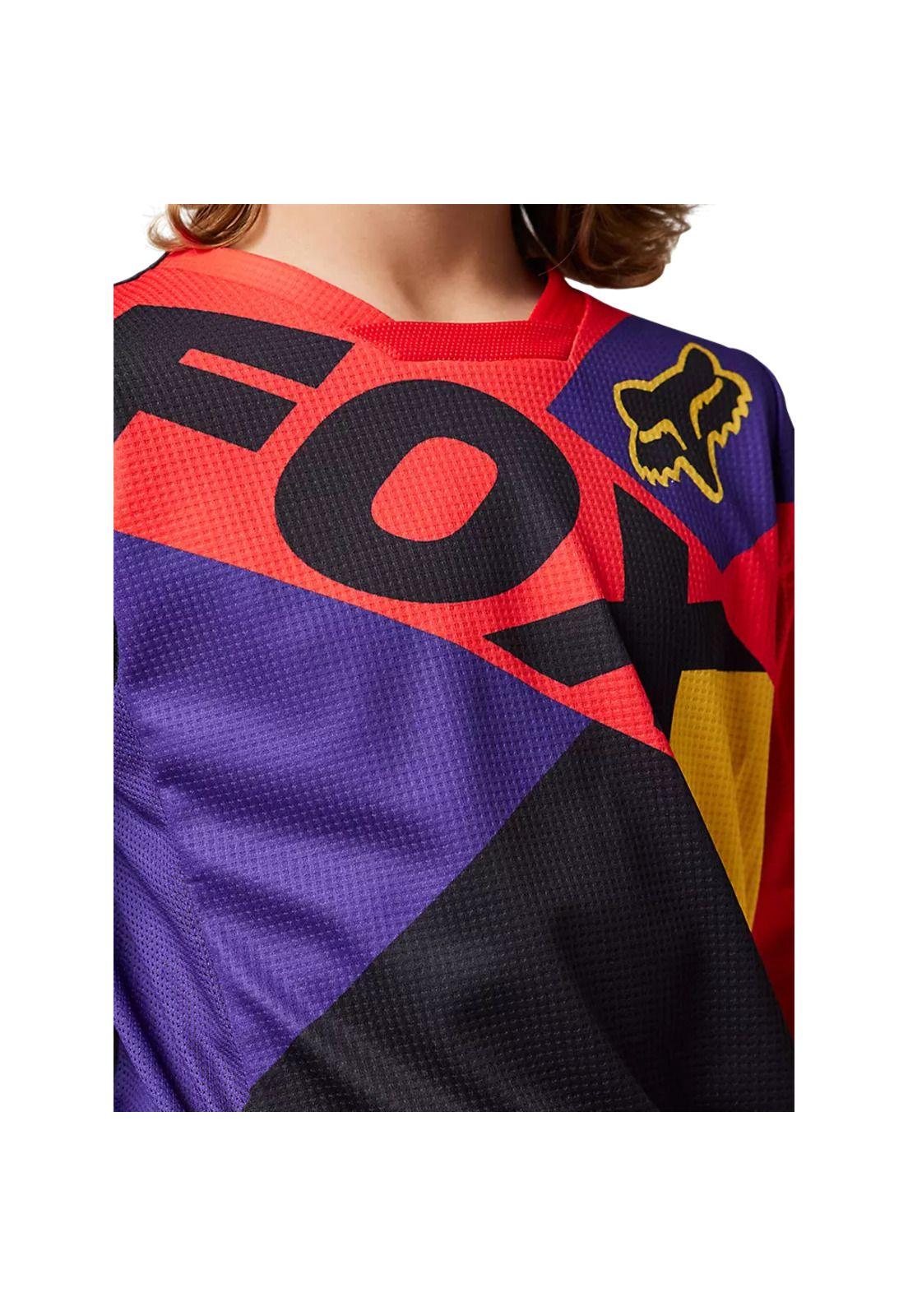 Polera Moto Niño 180 Xpozr Rojo Fox-5
