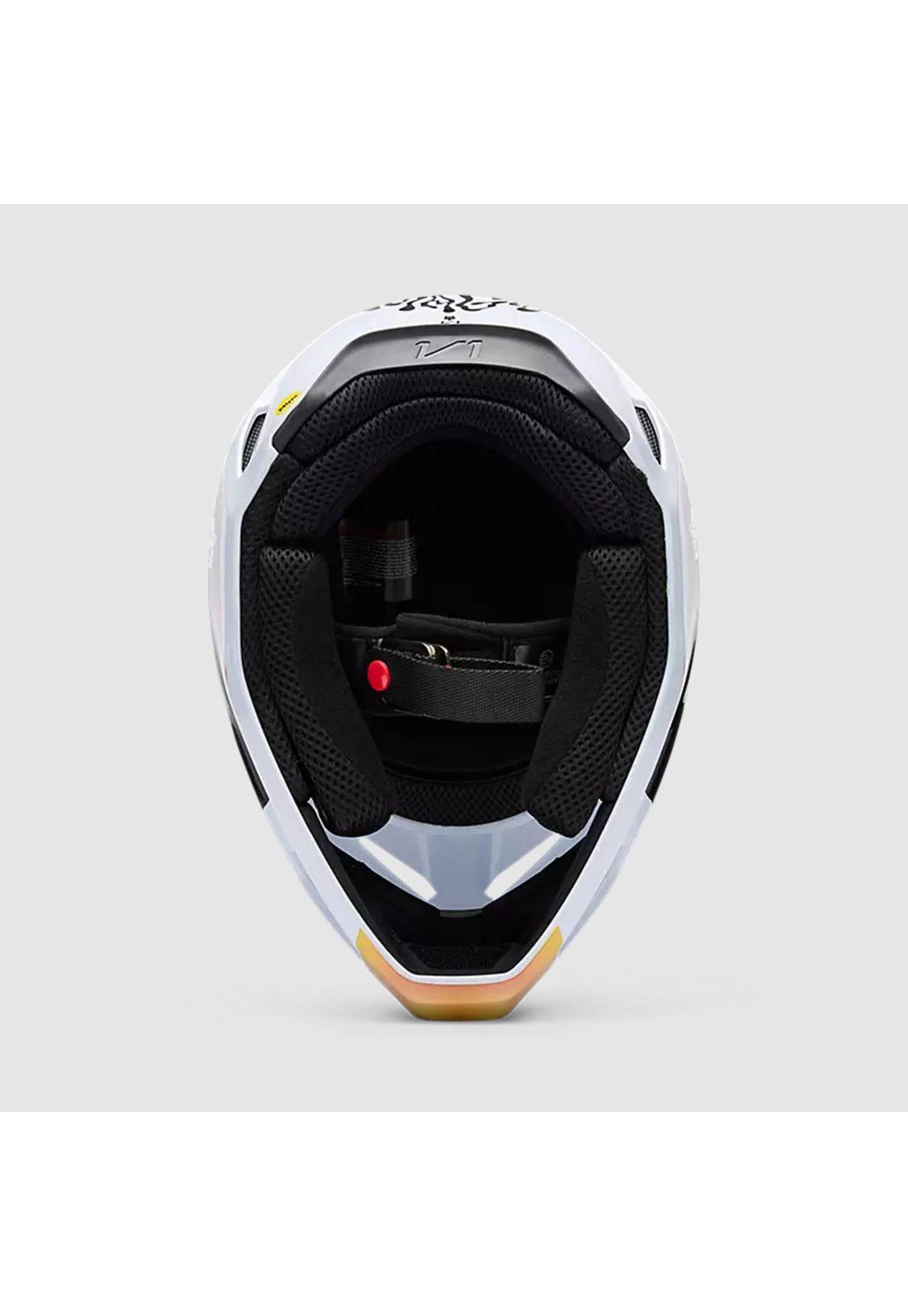 Casco Moto V1 Hello Future Blanco Fox-5