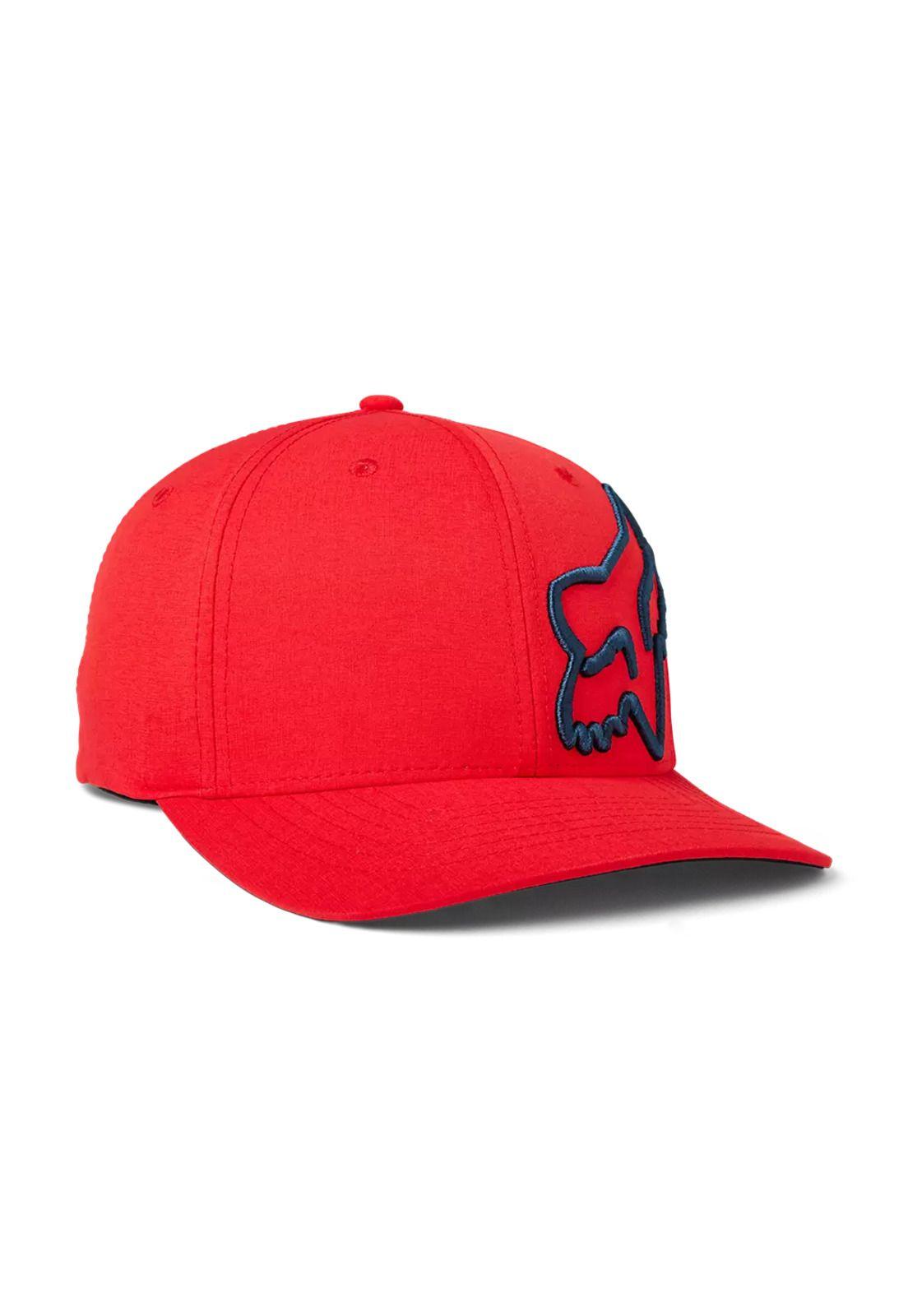 Gorro Jockey Lifestyle Clouded Flexfit 20 Rojo Fluor Fox-0