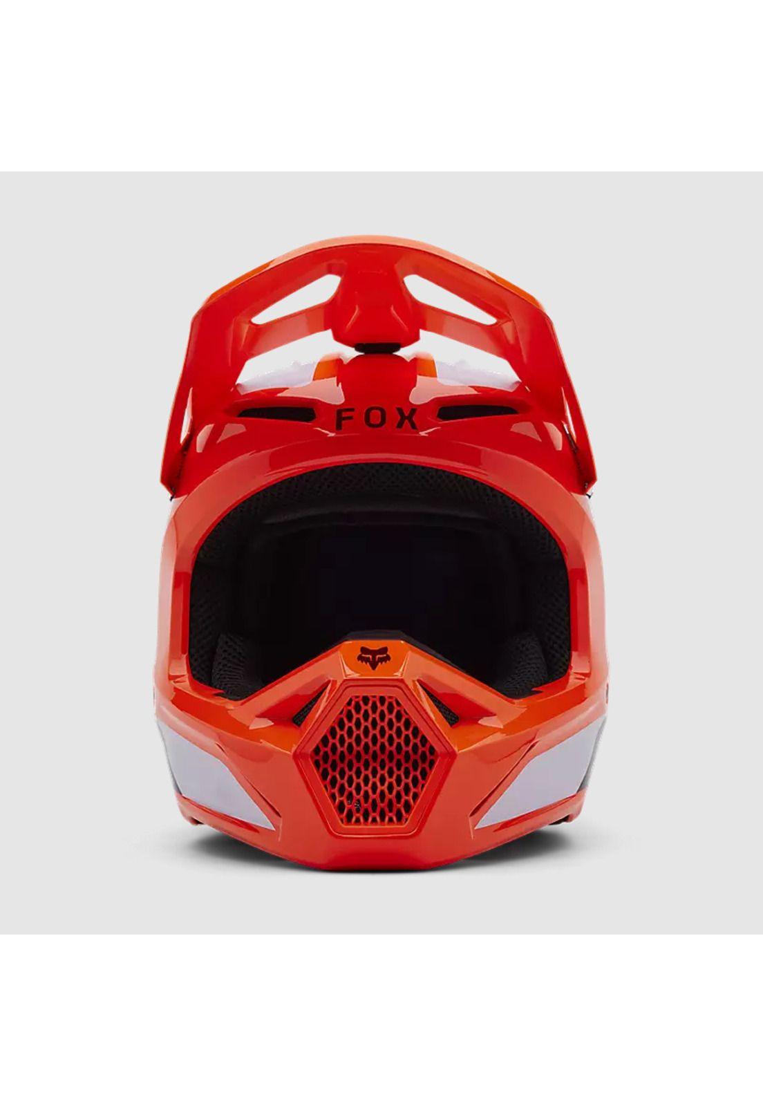 Casco Moto V1 Lean Naranjo Fox-2