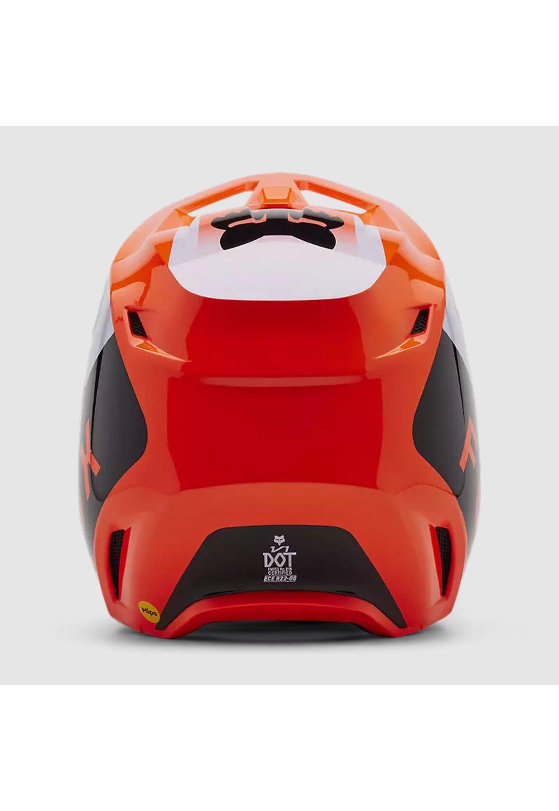 Casco Moto V1 Lean Naranjo Fox-4