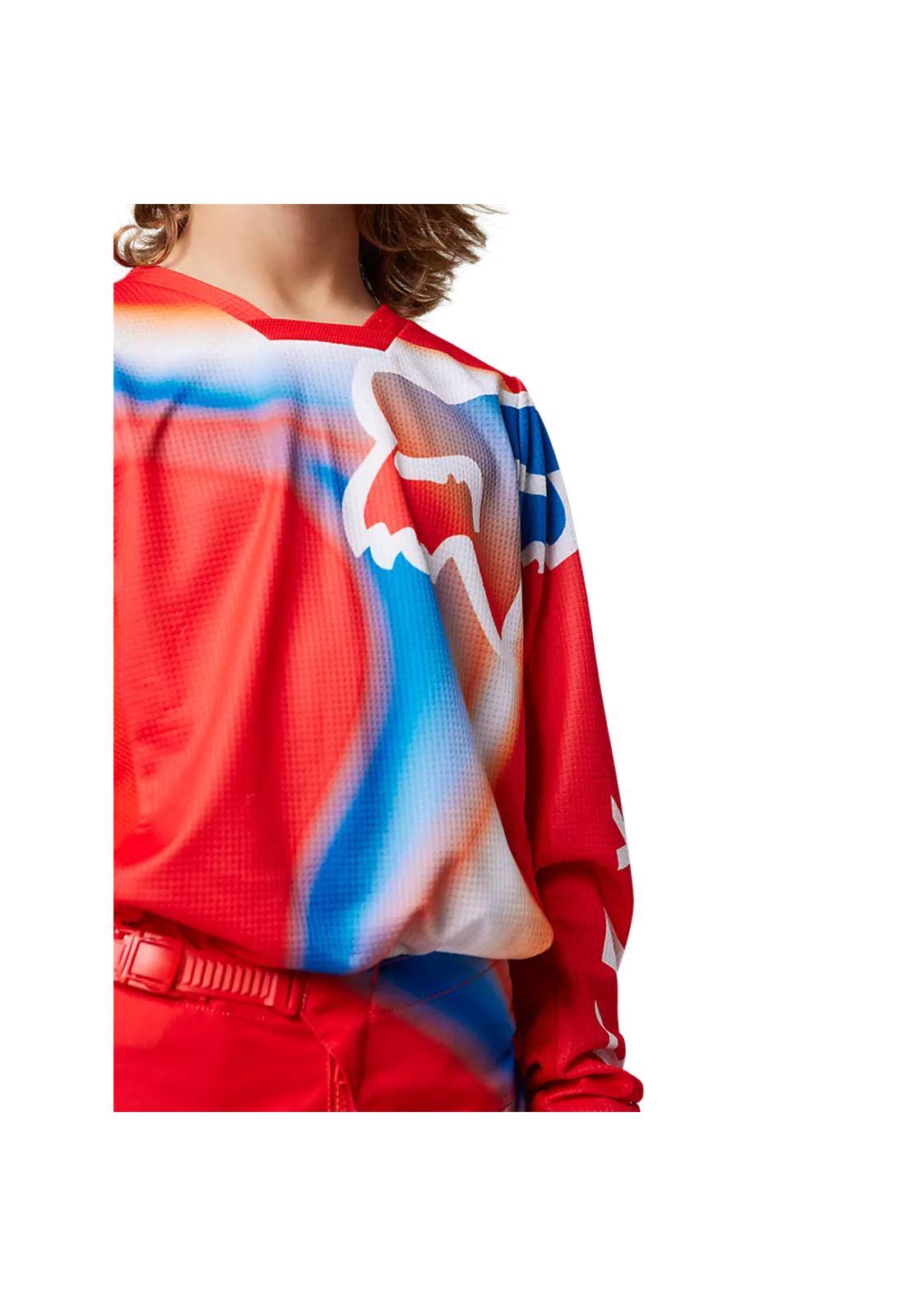 Polera Moto Niño 180 Toxsyk Rojo Fox-3
