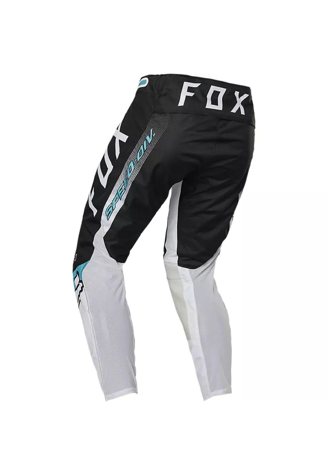 Pantalon Moto 360 Diera Negro/Blanco Fox-2
