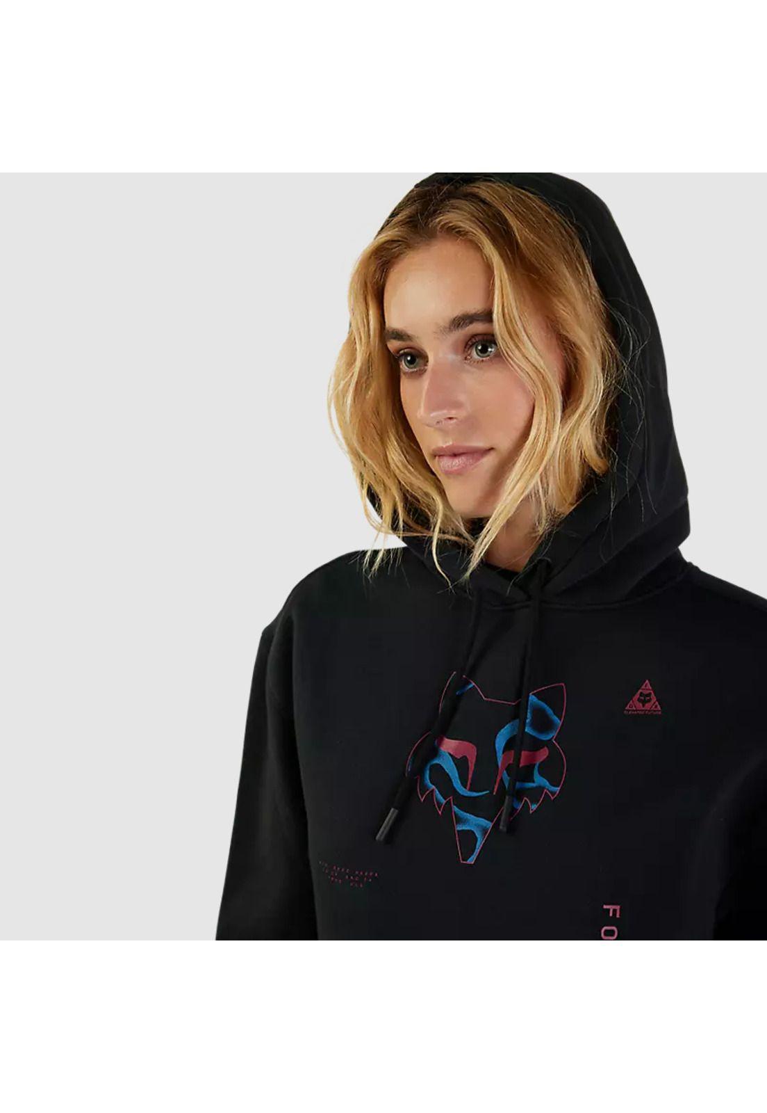 Poleron Lifestyle Mujer Withered Negro Fox-4