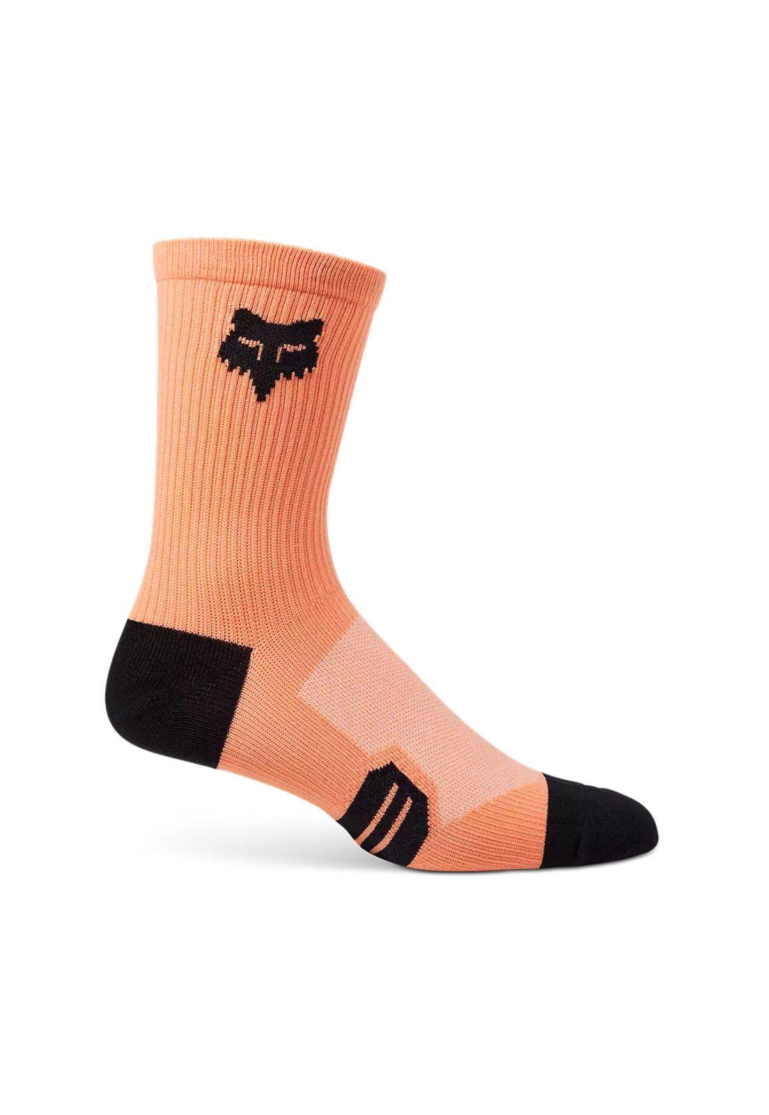 Calcetines Bicicleta Ranger 6" Camo Naranjo Fox-0