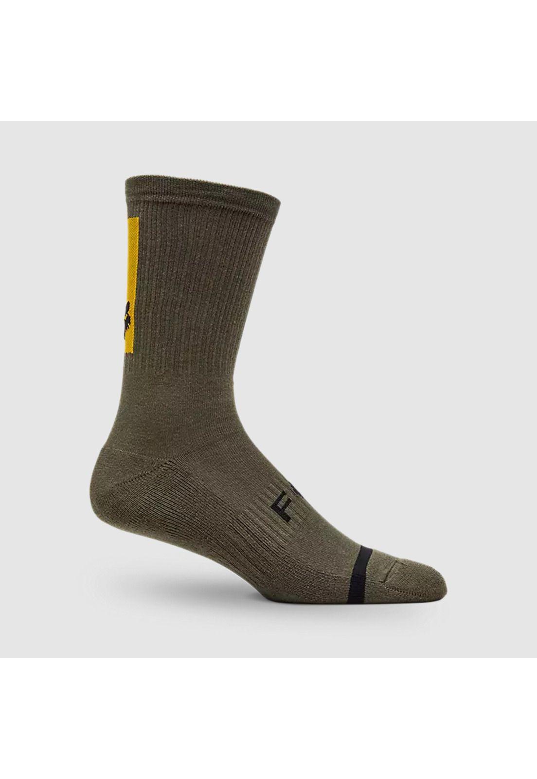 Calcetines Bicicleta Defend Verde Fox-2