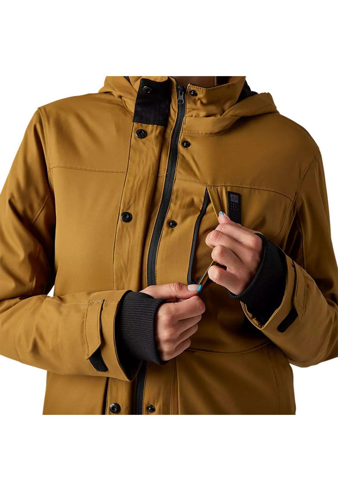 Chaqueta Parka Lifestyle Mujer Polarizing Cafe Fox-4