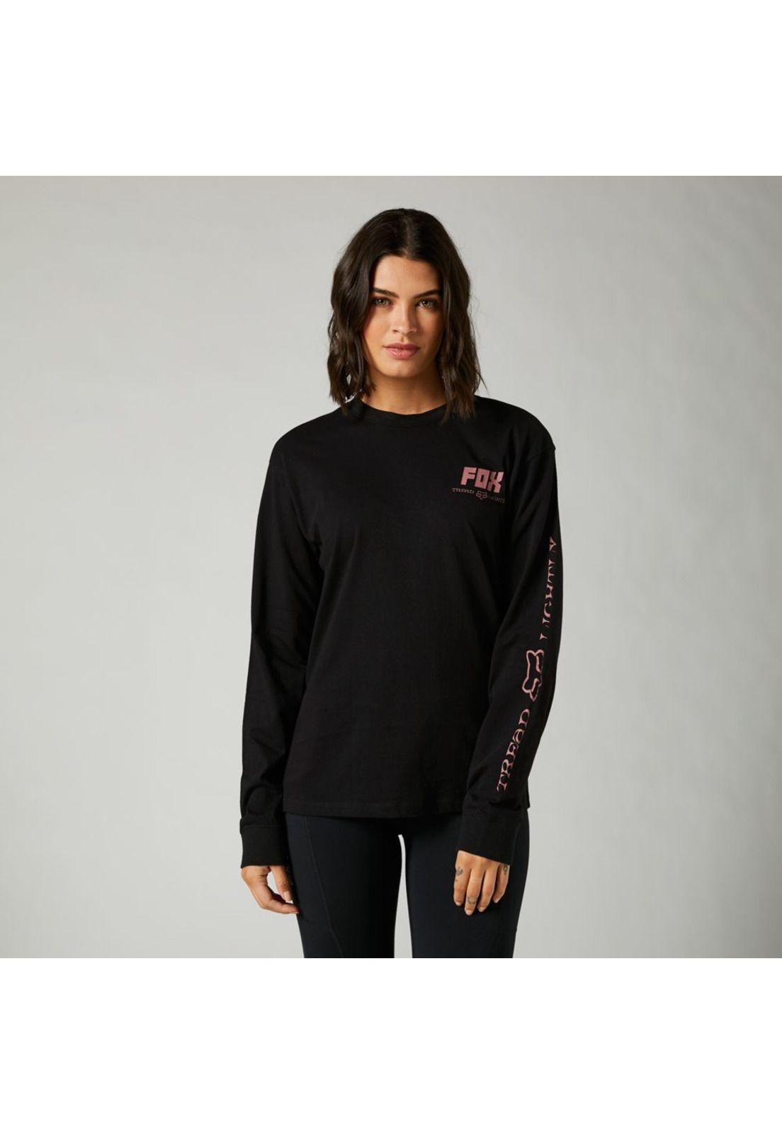 Polera Lifestyle Mujer Tread Lightly Negro Fox-0
