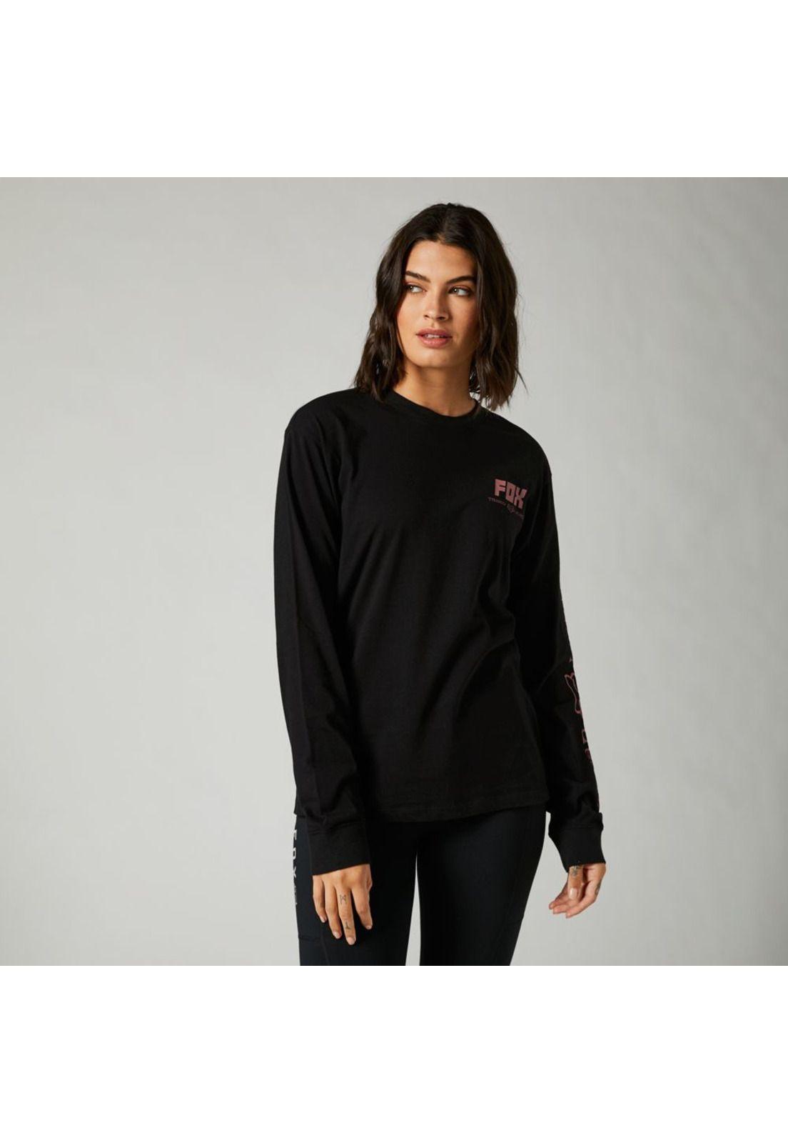 Polera Lifestyle Mujer Tread Lightly Negro Fox-2