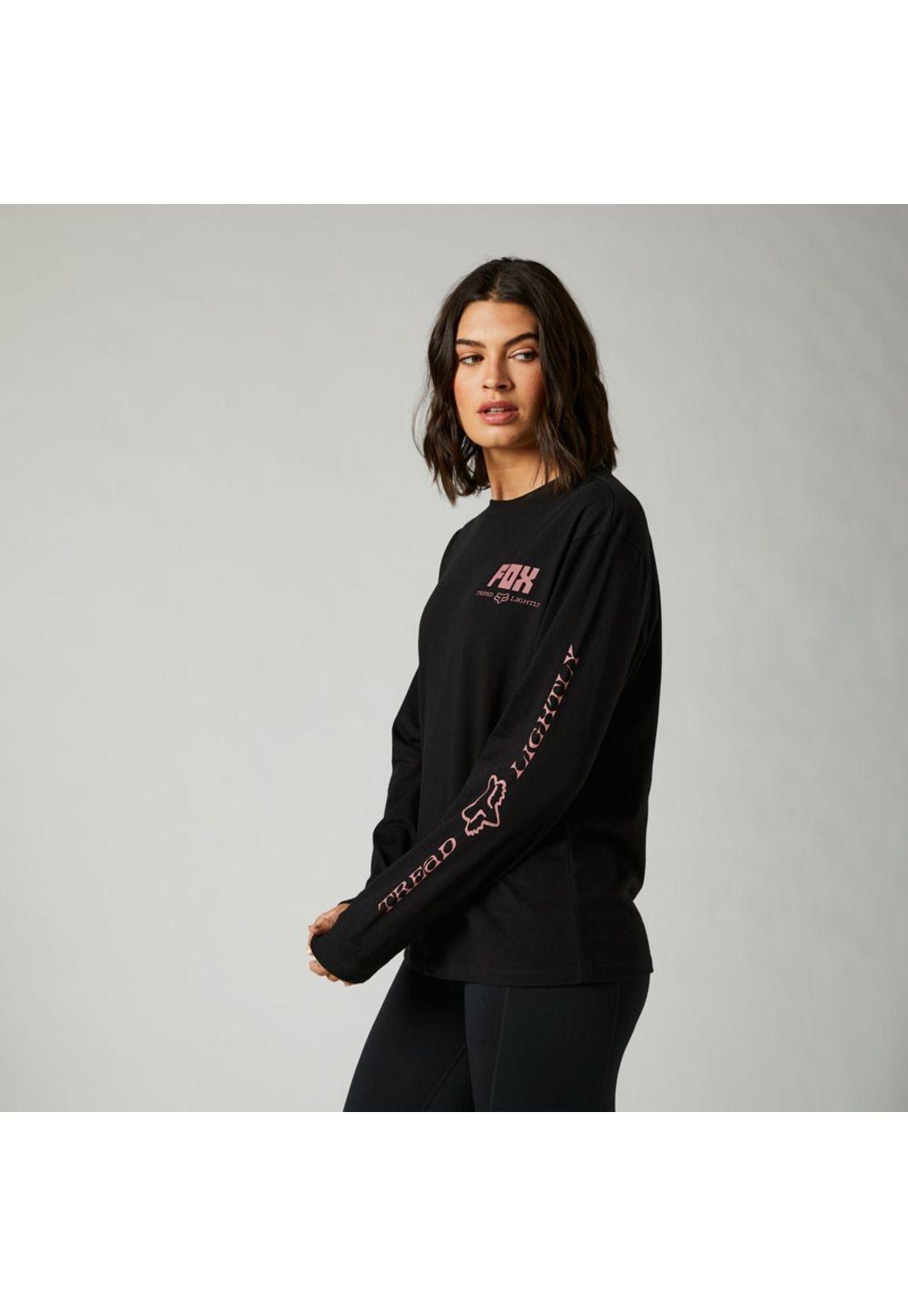 Polera Lifestyle Mujer Tread Lightly Negro Fox-4