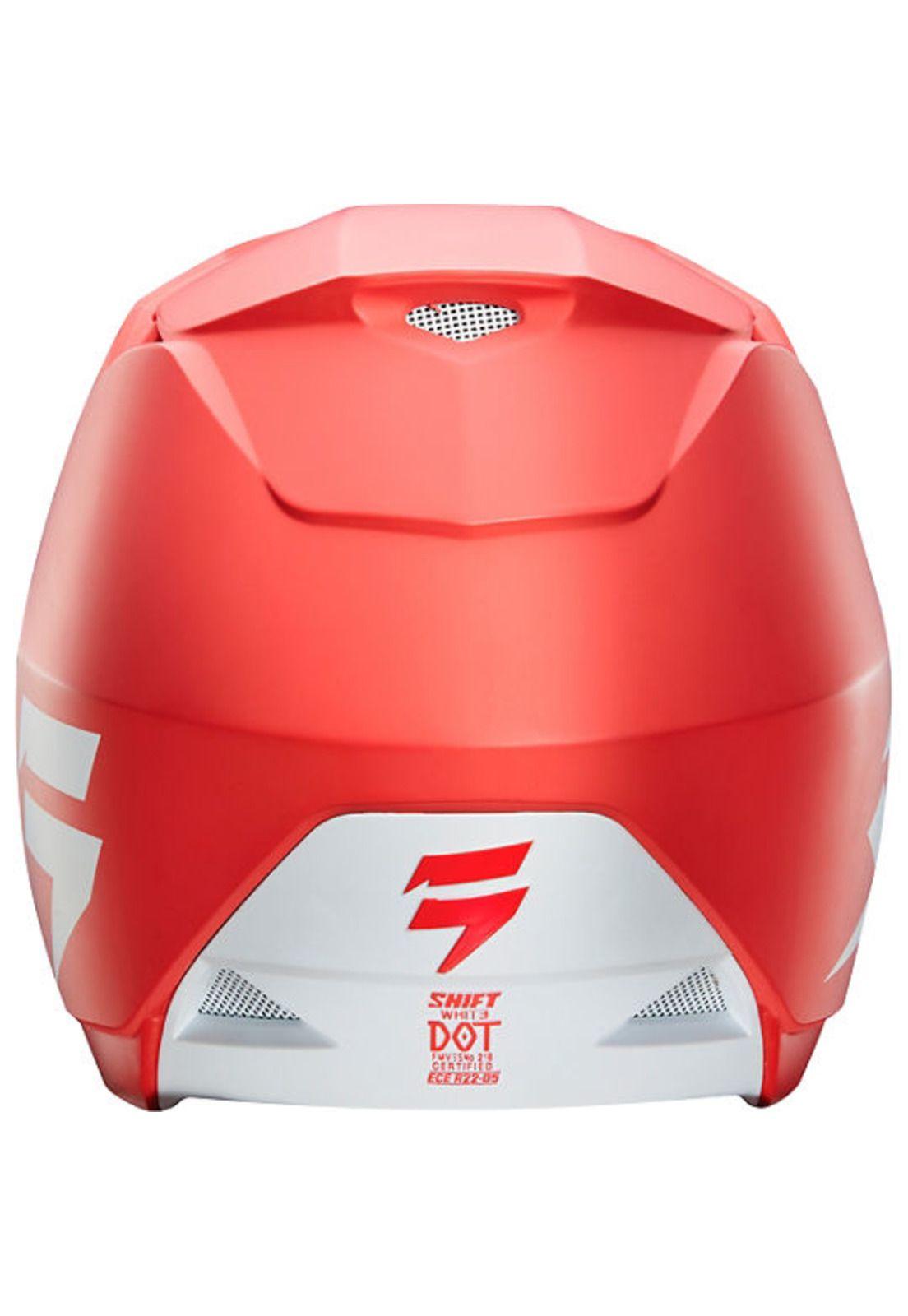 Casco Moto Niño White Label Rojo Shift-3