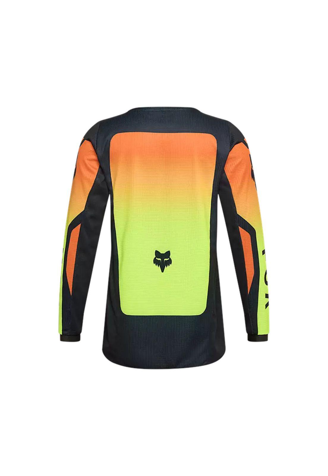 Polera Moto Niño 180 Shield Amarillo Fox-1