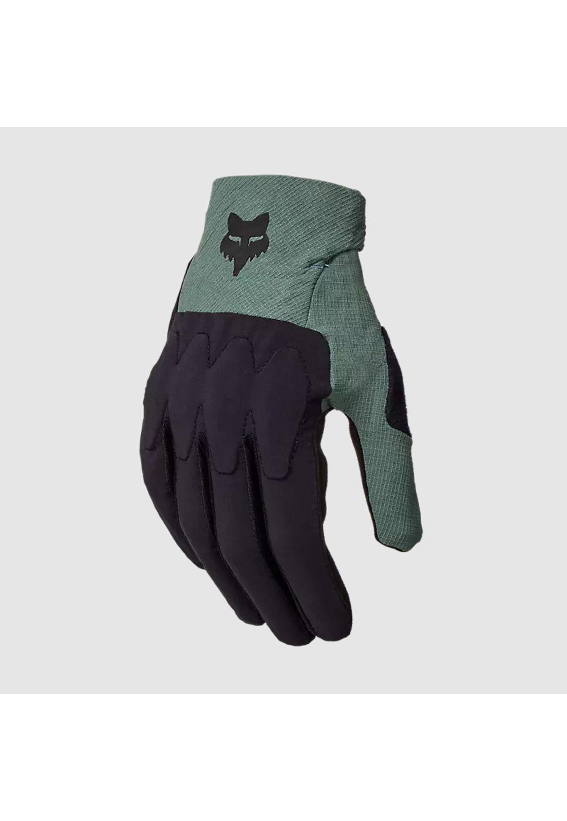 Guantes Bicicleta Defend D3O Verde Oscuro Fox-0