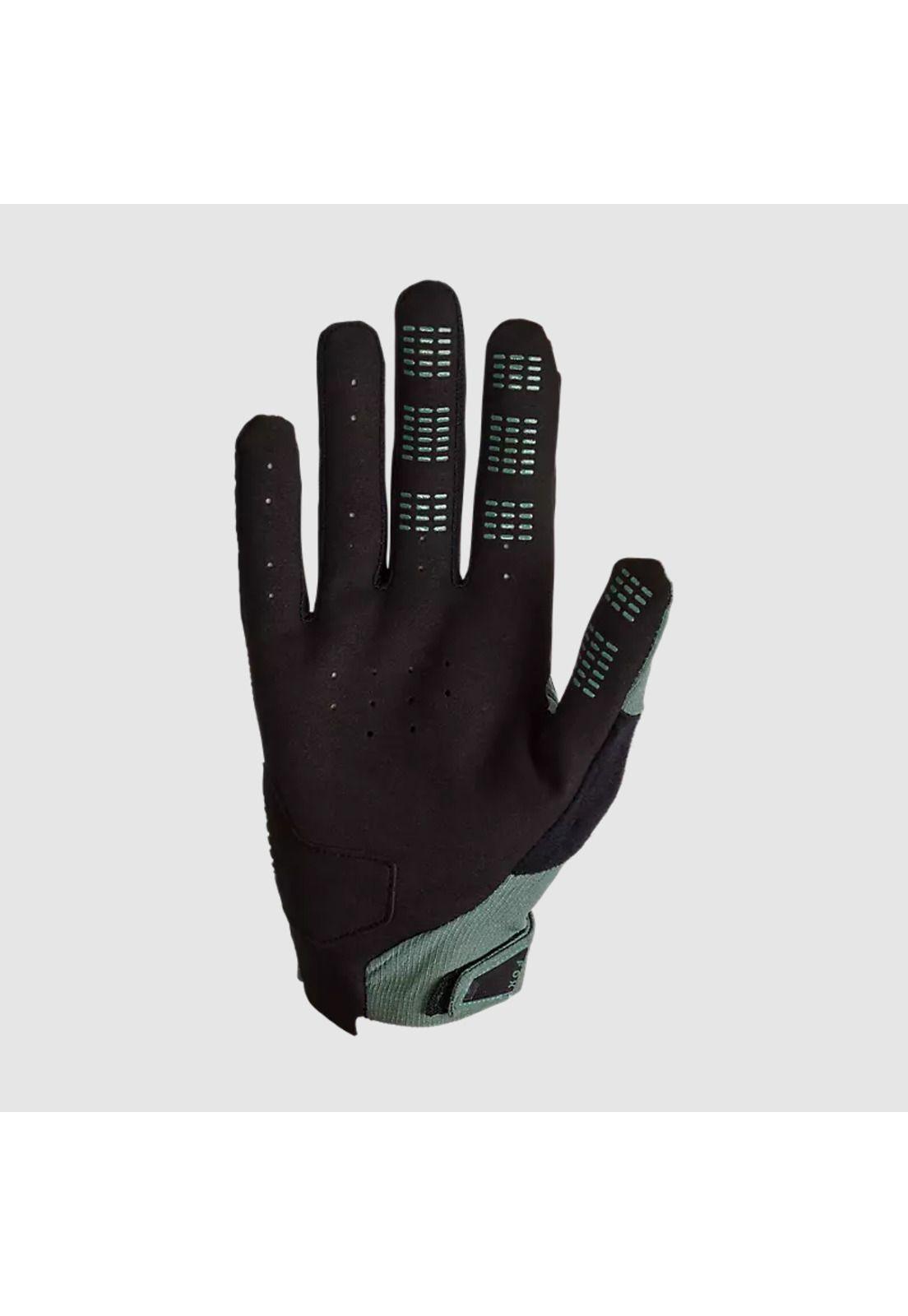 Guantes Bicicleta Defend D3O Verde Oscuro Fox-1