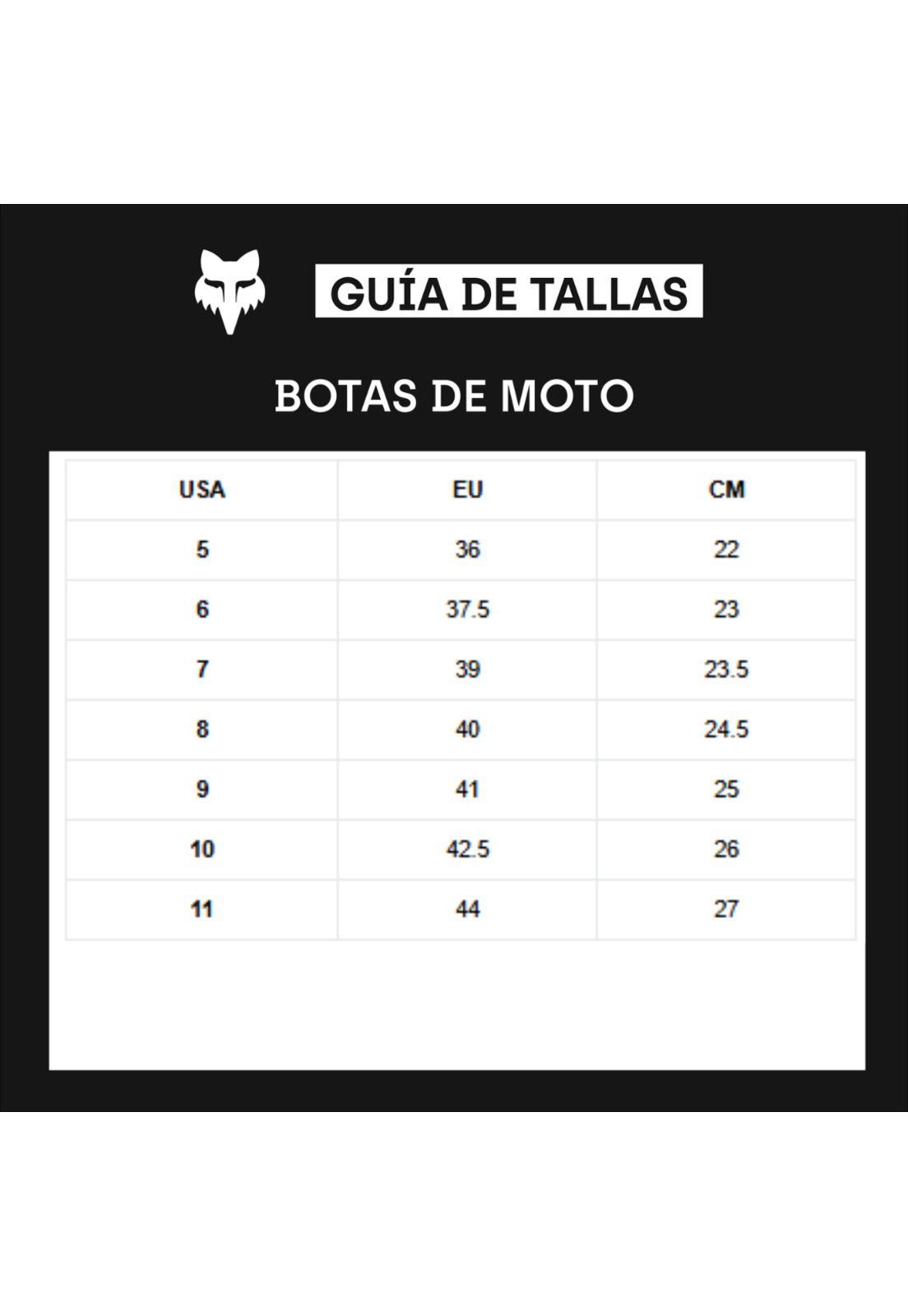Botas Moto Mujer Comp Negro Fox-5