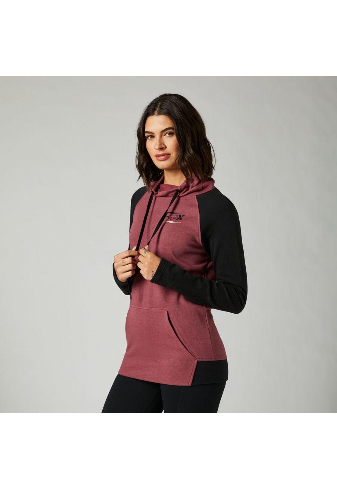 Poleron Lifestyle Mujer Clean Up Morado Fox-2