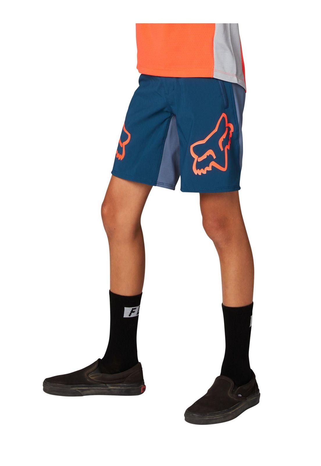 Short Bicicleta Niño Defend S Azul Fox-2