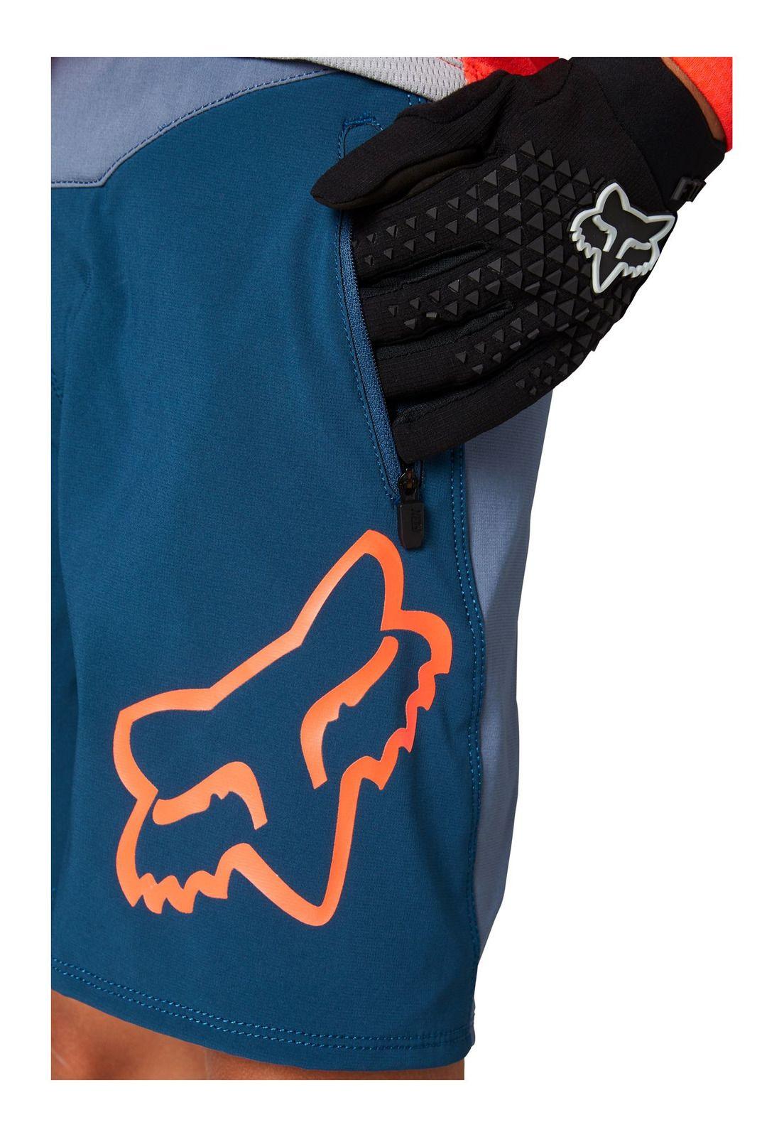 Short Bicicleta Niño Defend S Azul Fox-4
