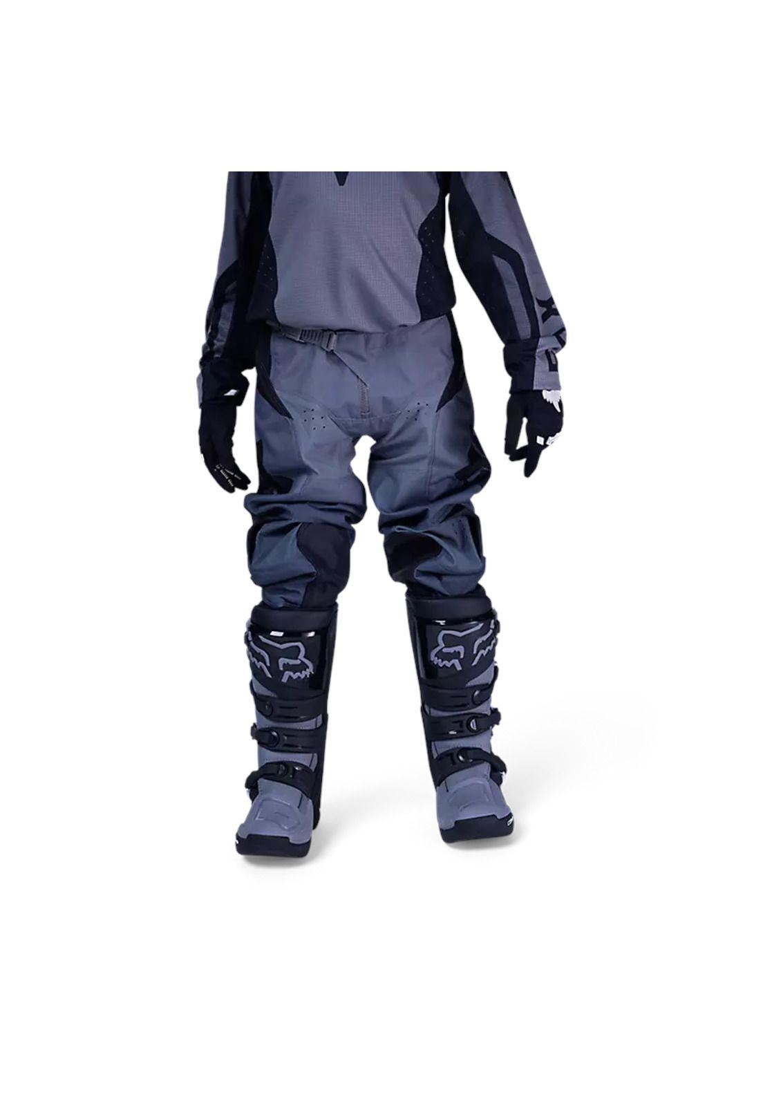 Pantalon Moto Niño 180 Shield Negro Fox-2