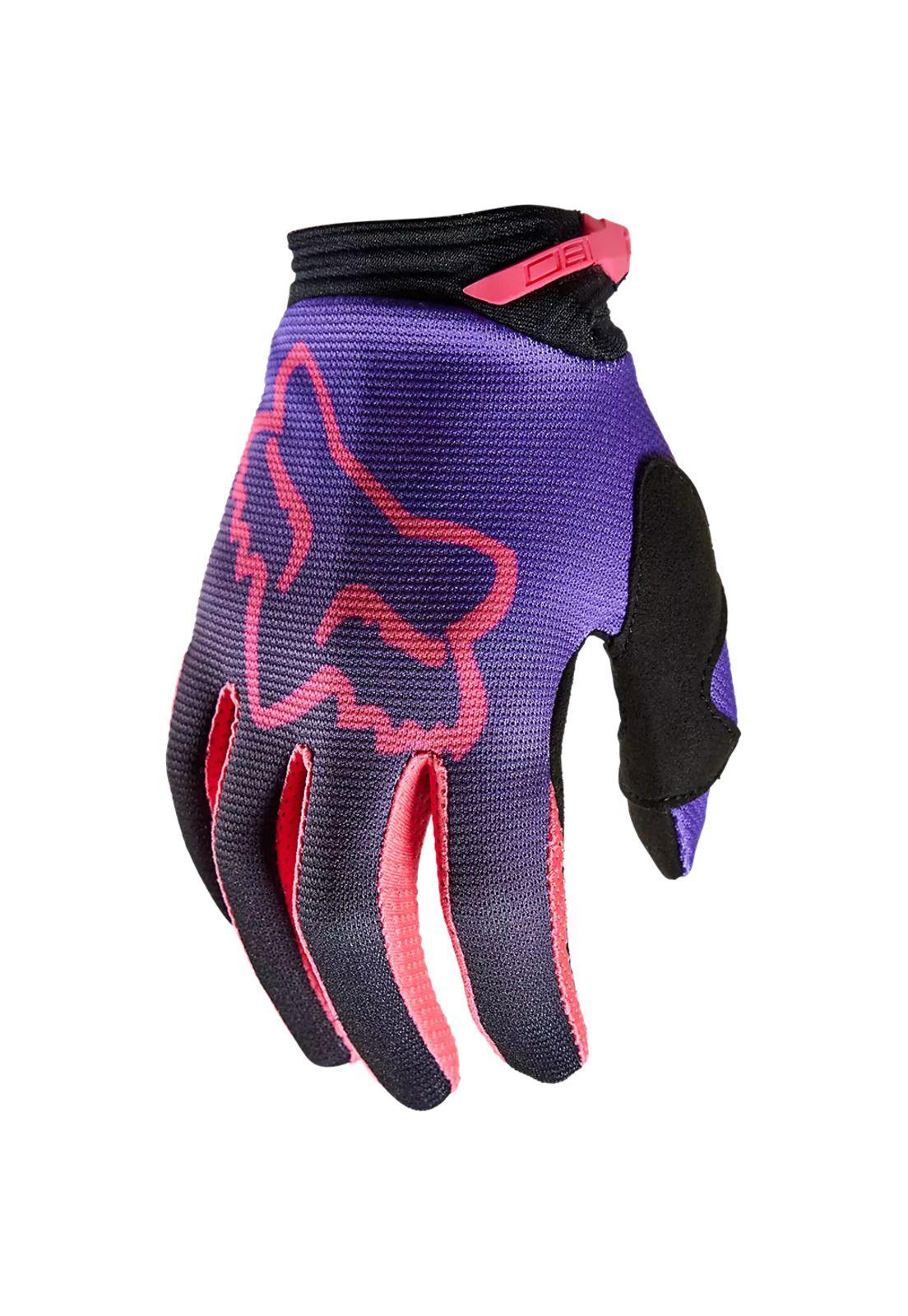 Guantes Moto Niña 180 Toxsyk Negro/Rosado Fox-0