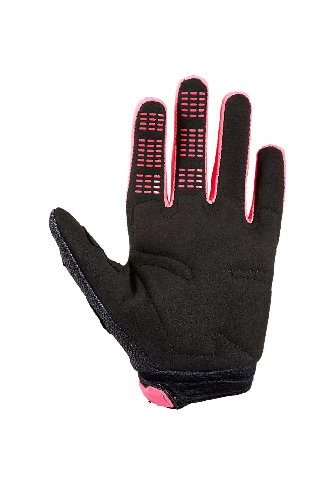 Guantes Moto Niña 180 Toxsyk Negro/Rosado Fox-1