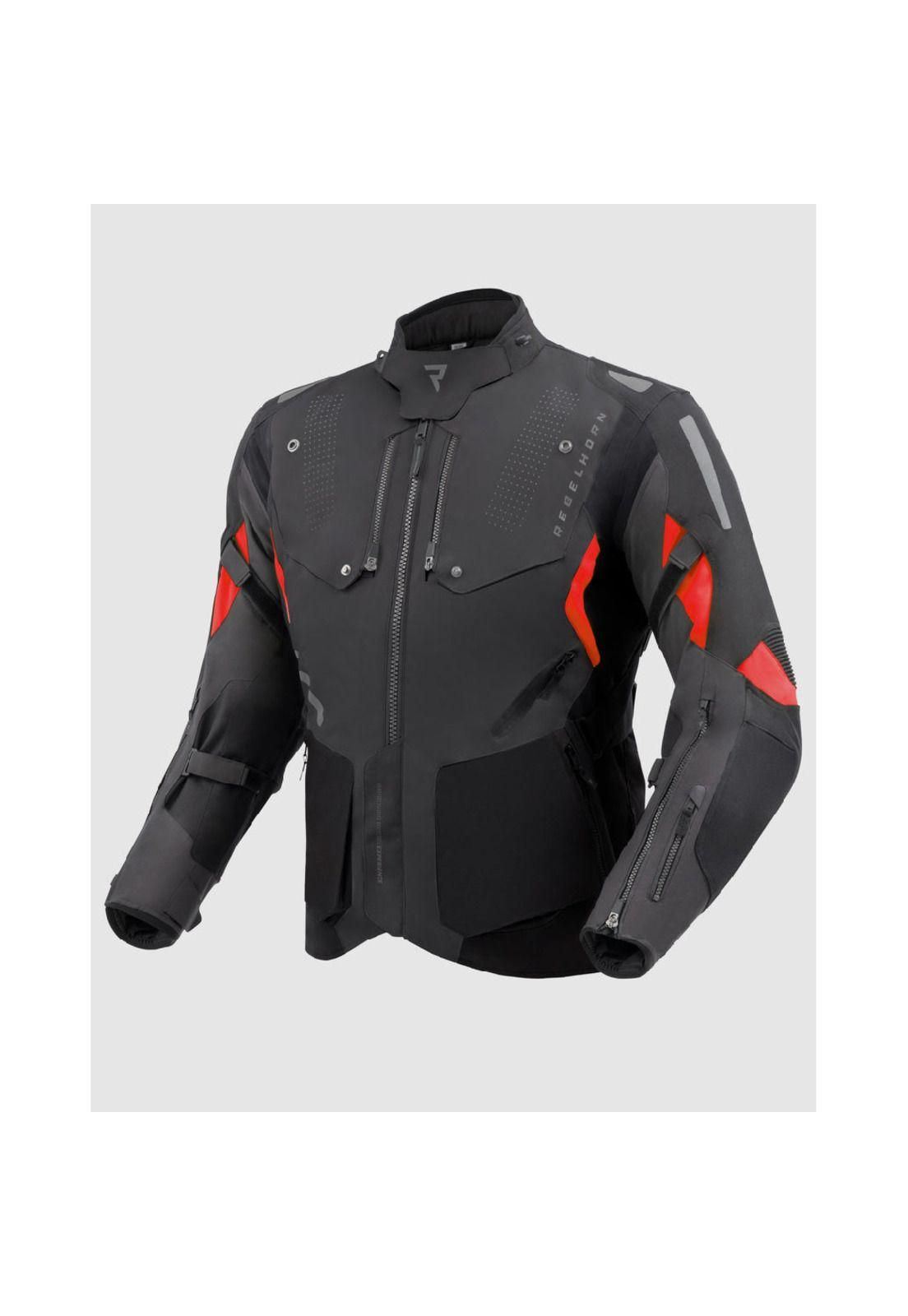 Chaqueta Moto Calle Hiker 4 Negro RebelHorn-0