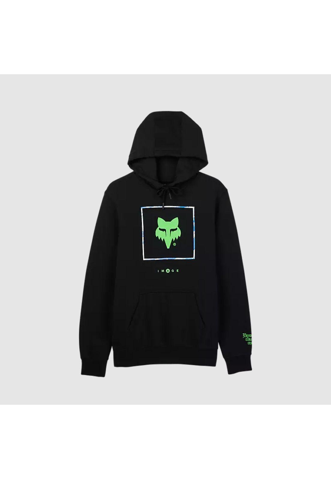 Poleron Lifestyle Canguro Atlas Negro Fox-0