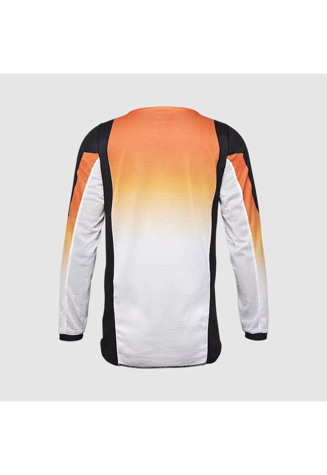 Polera Moto Niño 180 Lean Naranjo Fox-1