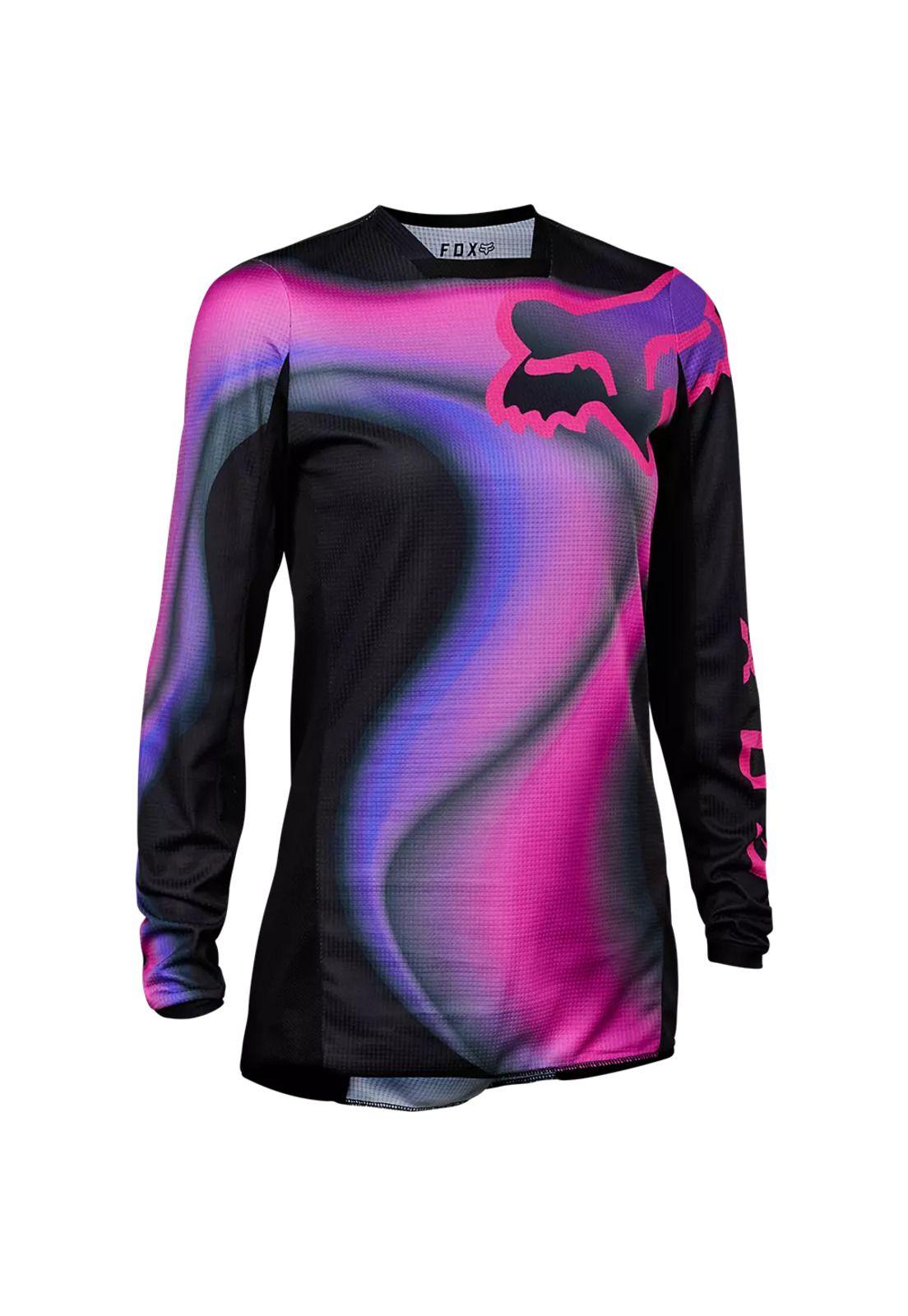 Polera Moto Mujer 180 Toxsyk Negro/Rosado Fox-0