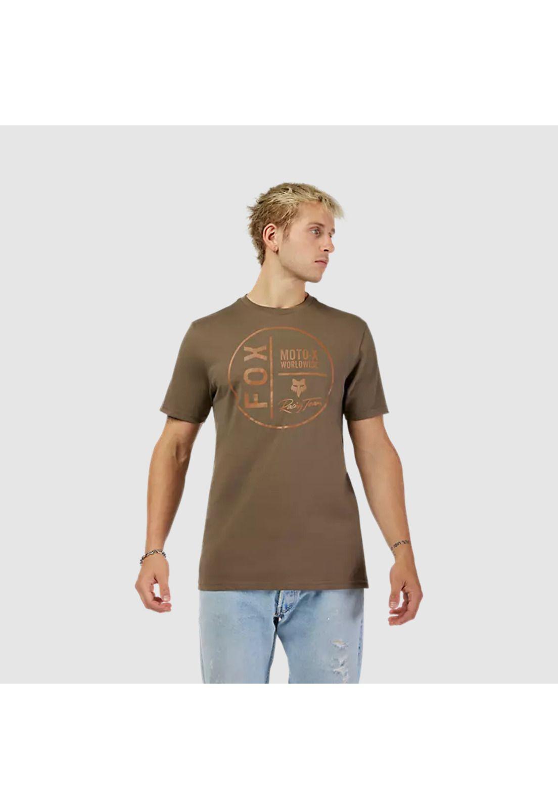 Polera Lifestyle Premium Mundial Verde Oscuro Fox-2