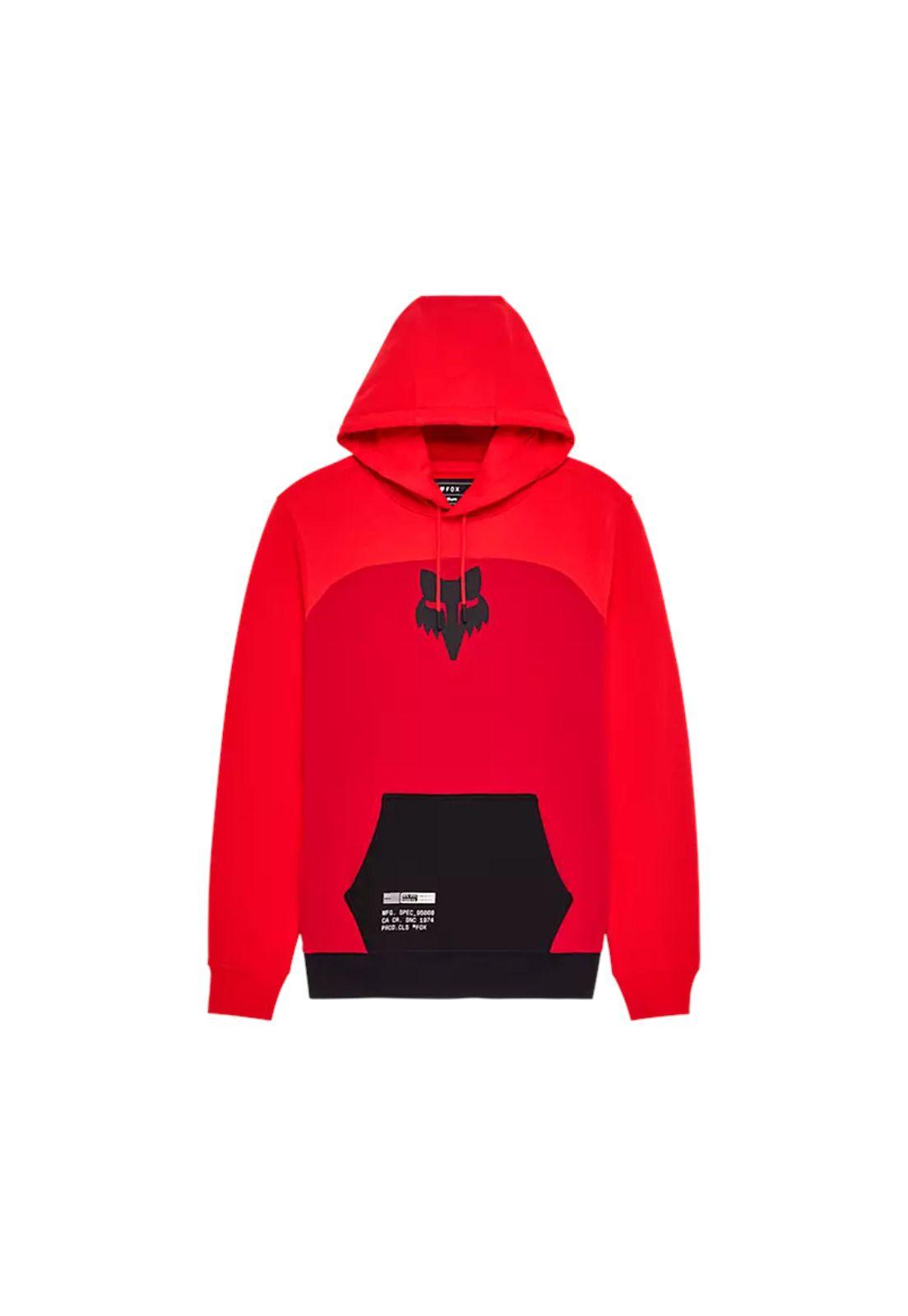 Poleron Lifestyle Fracture Rojo Fox-0