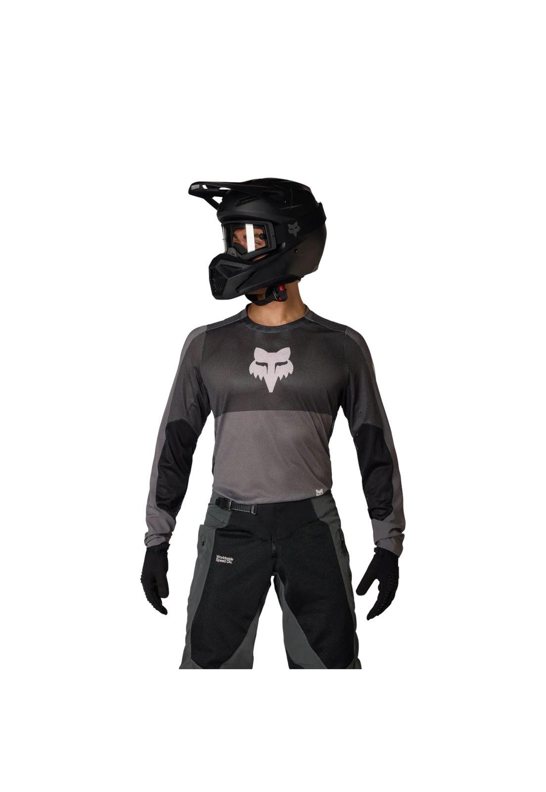 Polera Moto Ranger Air Off Road Negro/Gris Fox-2