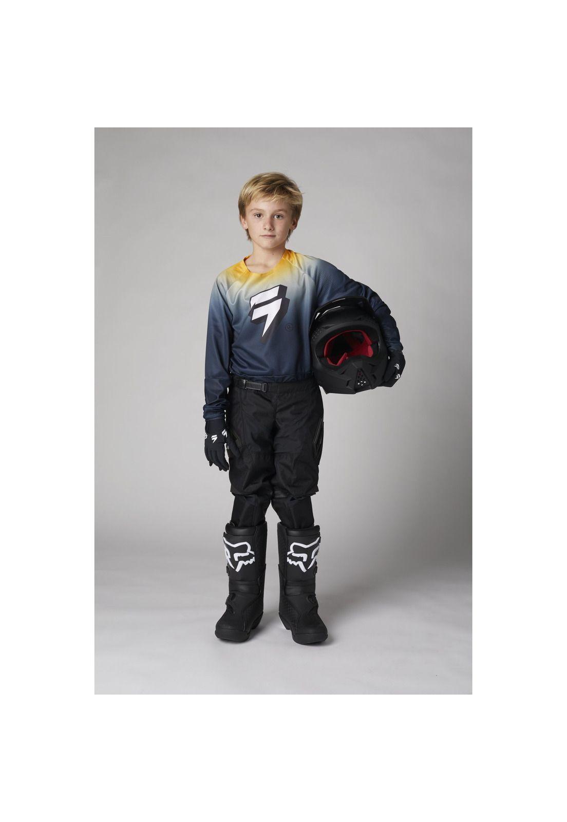 Pantalon Moto Niño Whit3 Label Blak Negro Shift-1