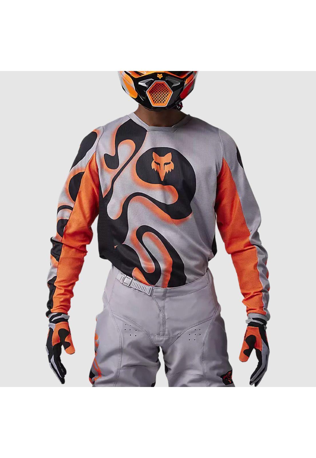 Polera Moto 180 Emotion Gris Fox-2