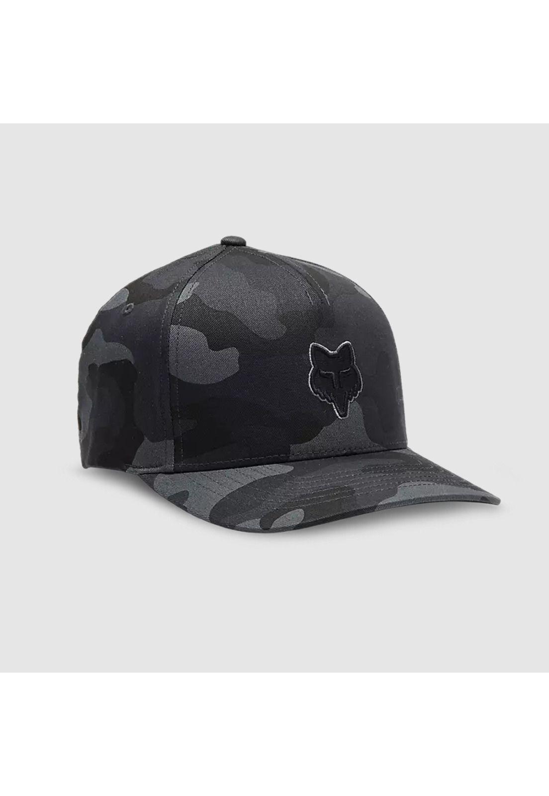 Gorro Jockey Lifestyle Fox Head Flexfit Camo Negro Fox-0