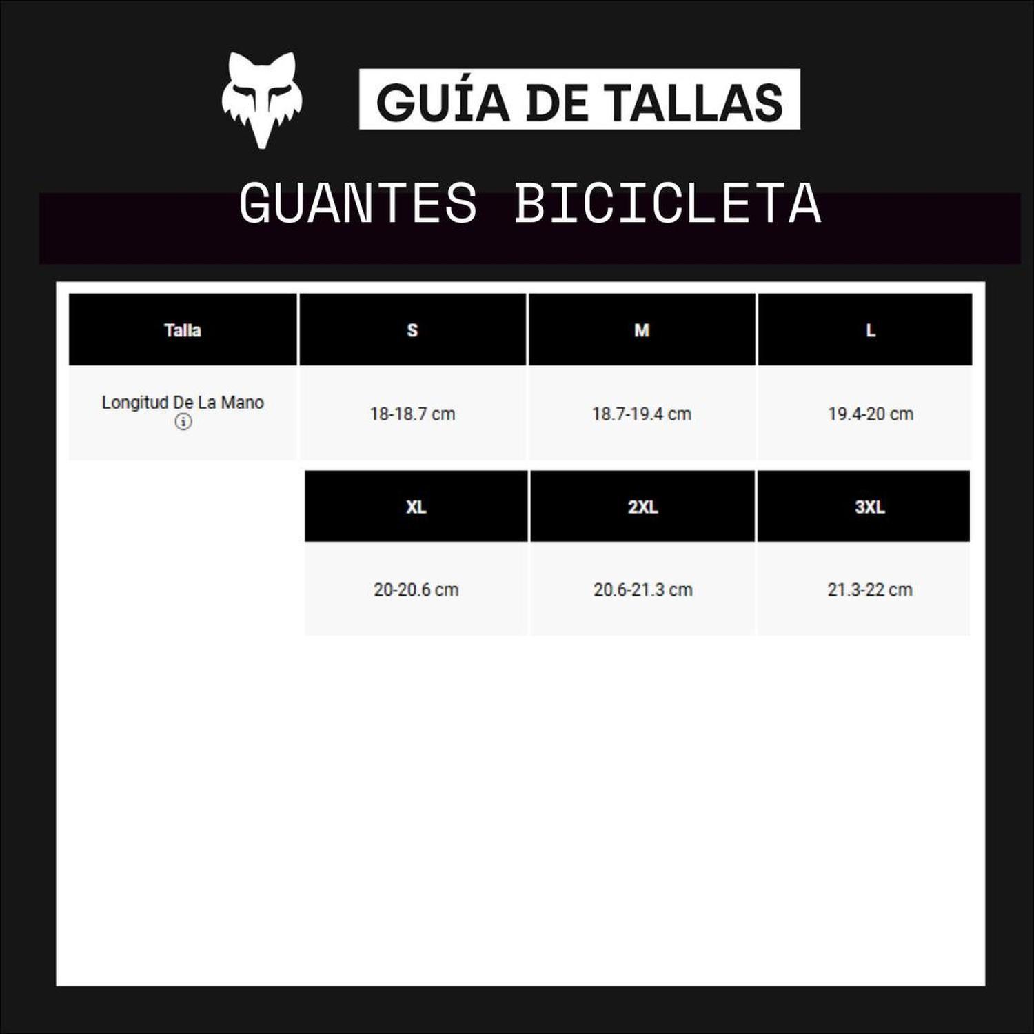 Guantes Bicicleta Ranger Water Negro Fox-2
