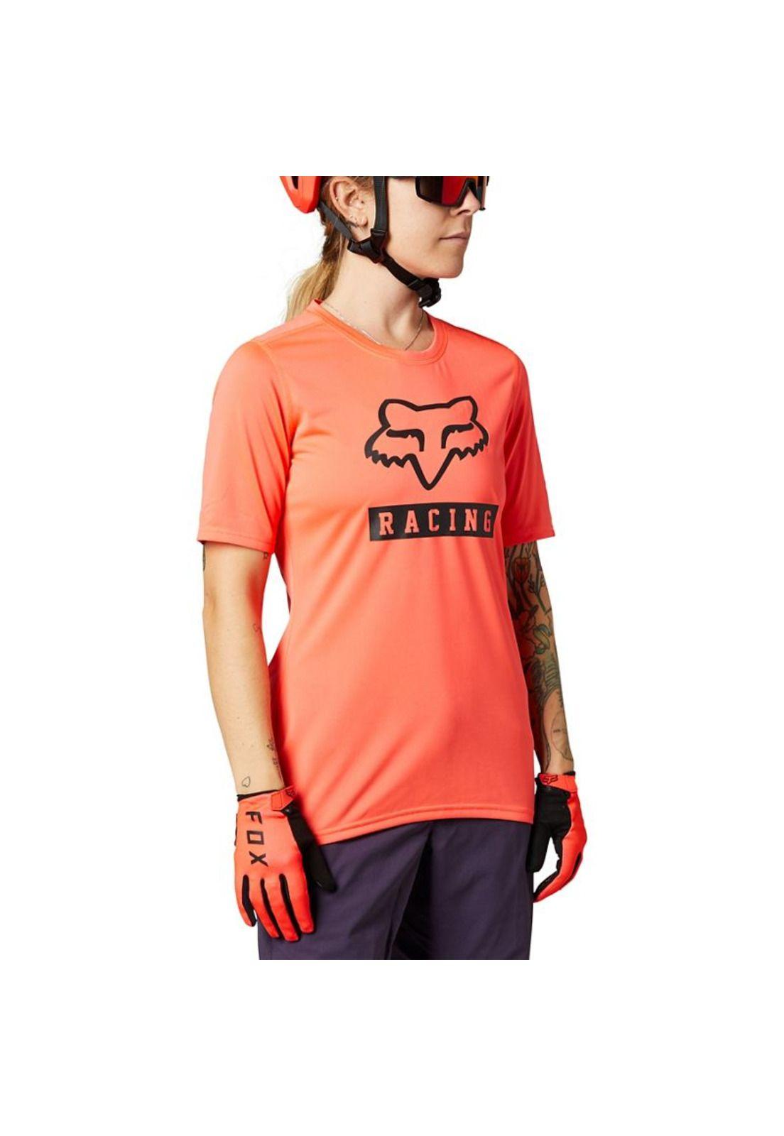 Polera Bicicleta Mujer Ranger Rojo Fox-0
