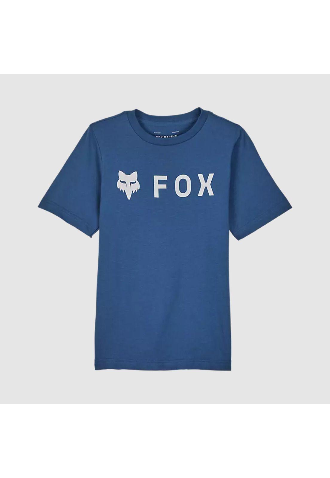 Polera Lifestyle Niño Absolute Azul Fox-0
