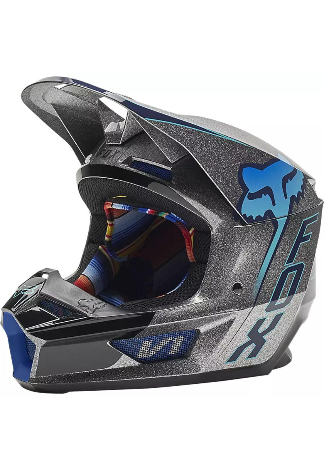 Casco Moto V1 CNTRO Gris Fox-1