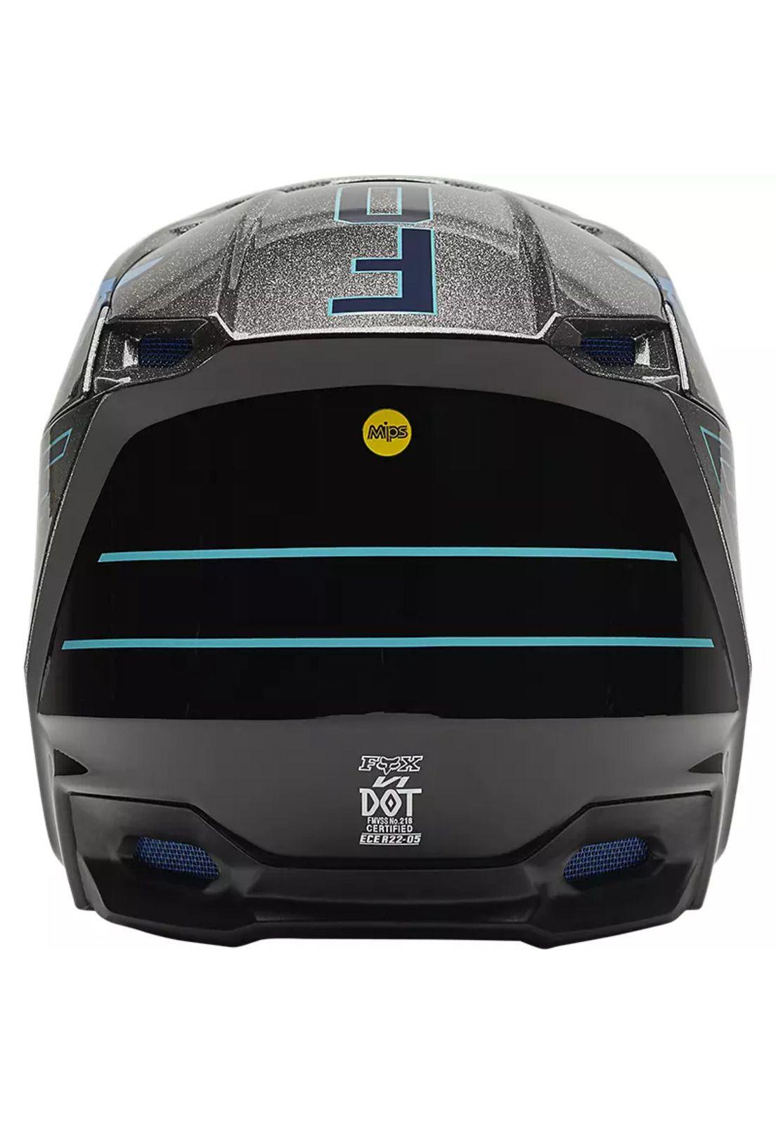 Casco Moto V1 CNTRO Gris Fox-3