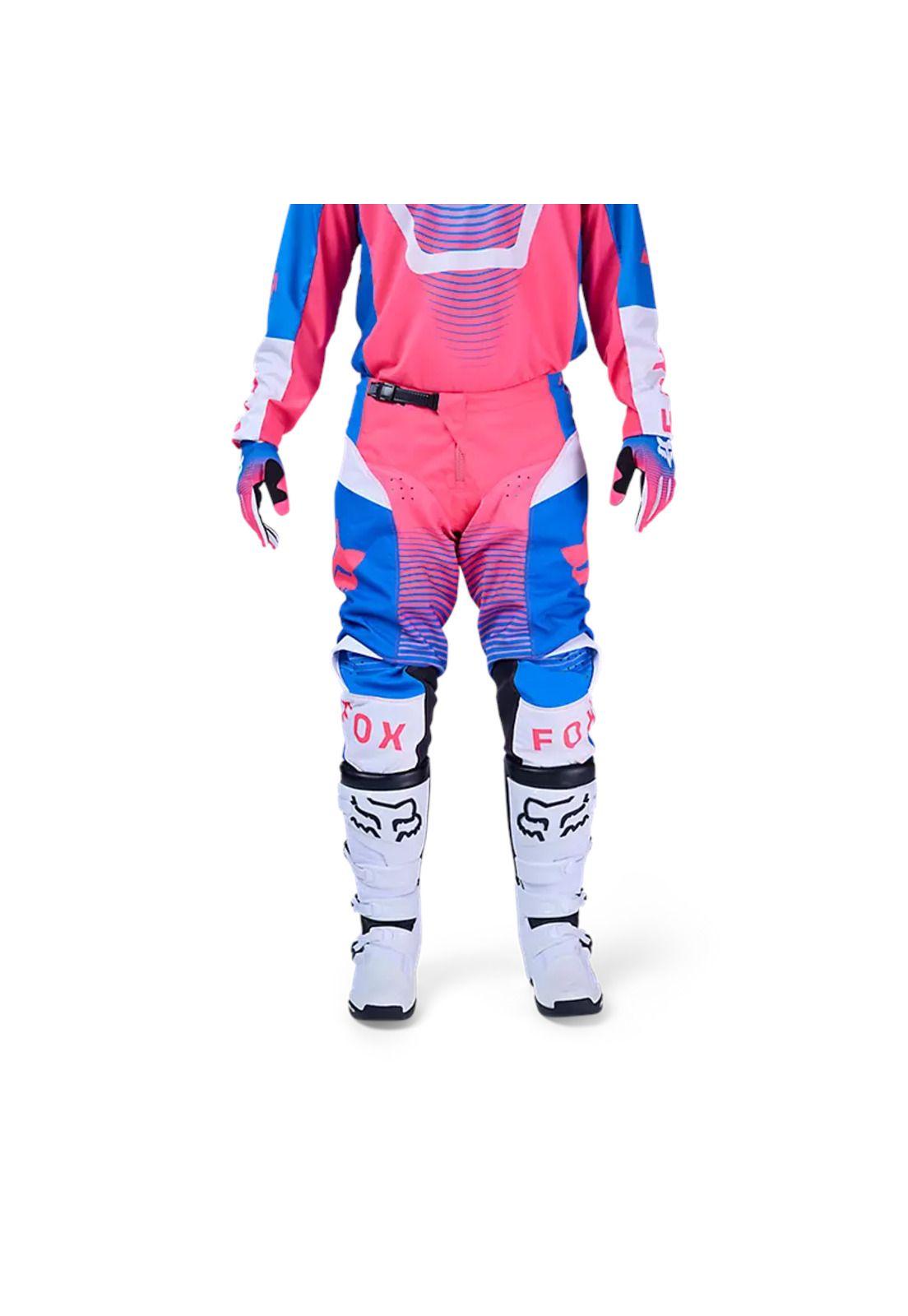 Pantalon Moto 180 Collect Azul/Rosado Fox-2