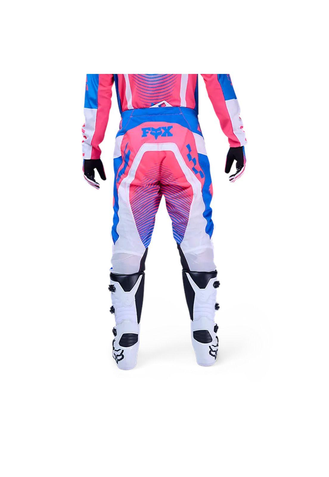 Pantalon Moto 180 Collect Azul/Rosado Fox-3
