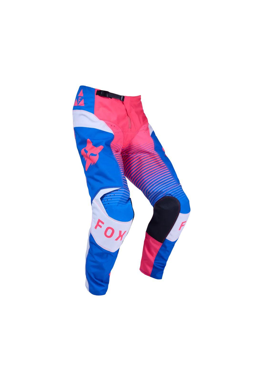 Pantalon Moto 180 Collect Azul/Rosado Fox-0