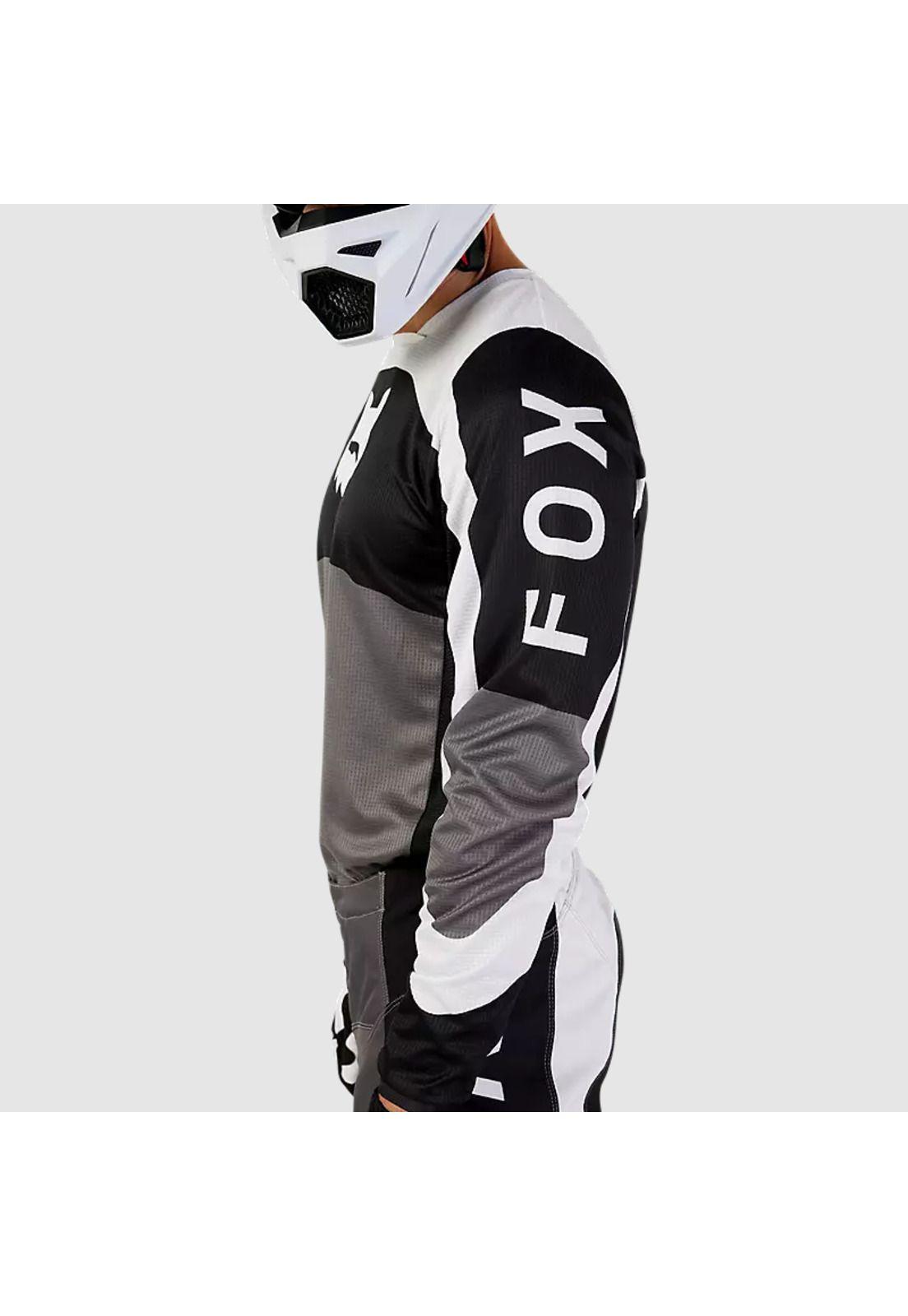 Polera Moto 180 Nitro Negro/Gris Claro Fox-5