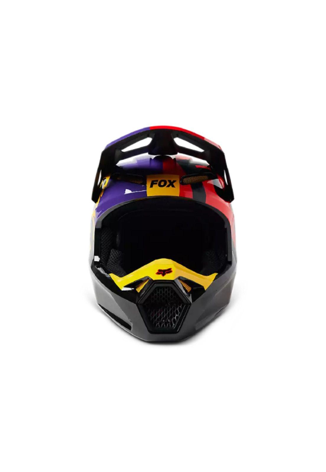Casco Moto Niño V1 Xpozr Negro Fox-4