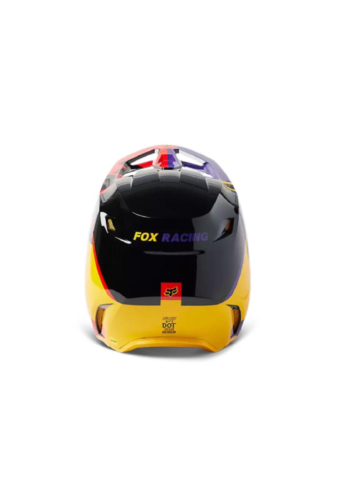 Casco Moto Niño V1 Xpozr Negro Fox-5