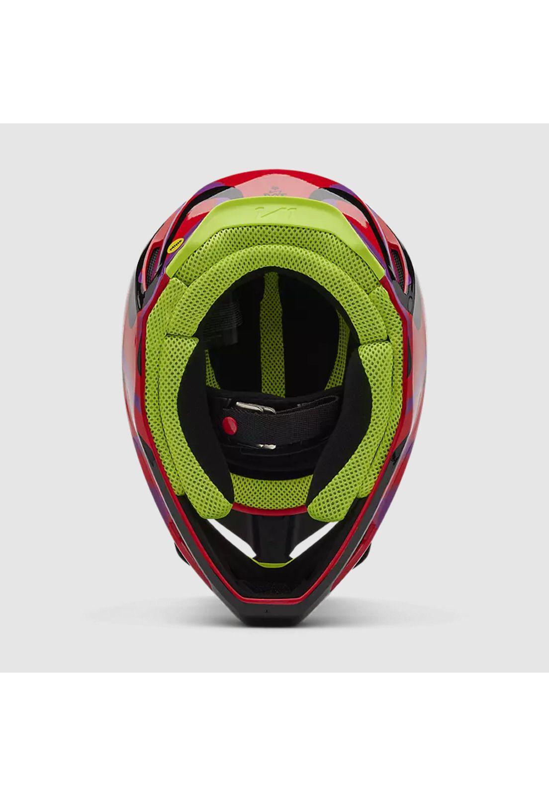 Casco Moto V1 Emotion Rojo Fox-5