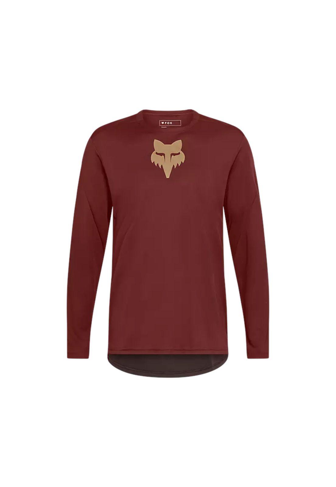 Polera Bicicleta Ranger Head Rojo Fox-0